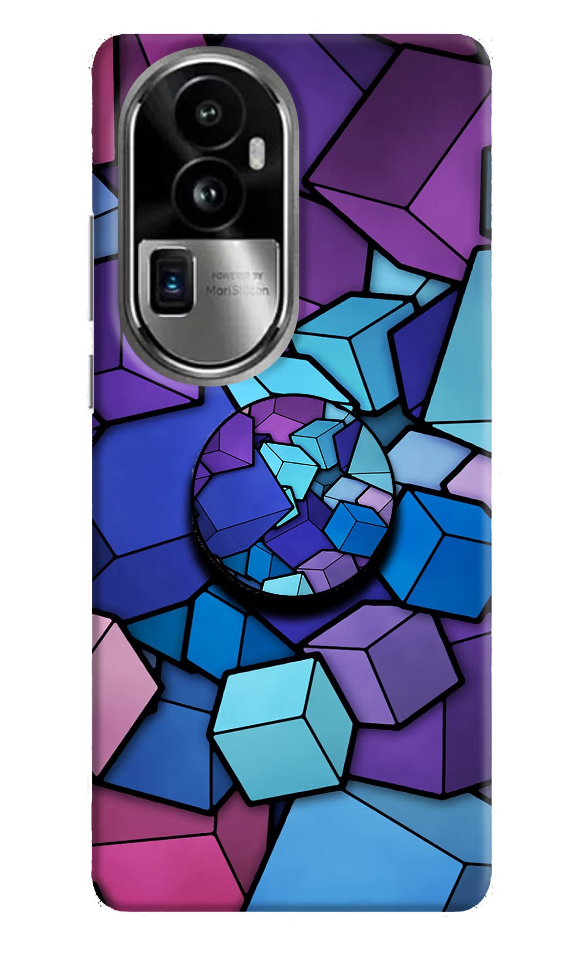 Cubic Abstract Oppo Reno10 Pro+ 5G Pop Case by Casekaro
