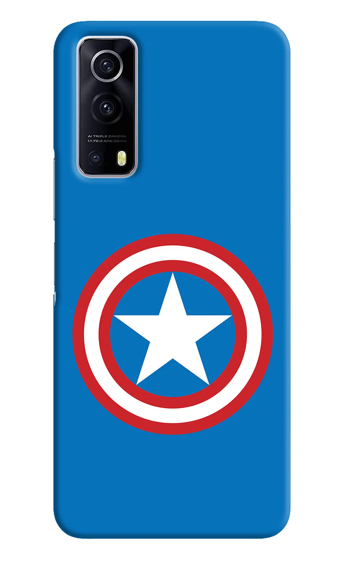 Captain America Logo iQOO Z3 5G Hard Case Back Cover by Casekaro