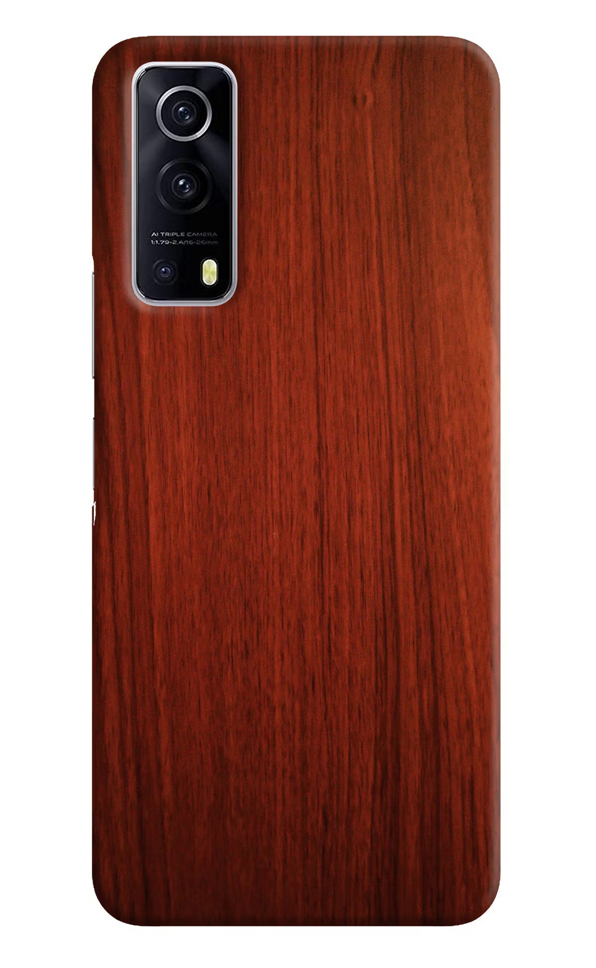 Wooden Plain Pattern iQOO Z3 5G Hard Case Back Cover by Casekaro