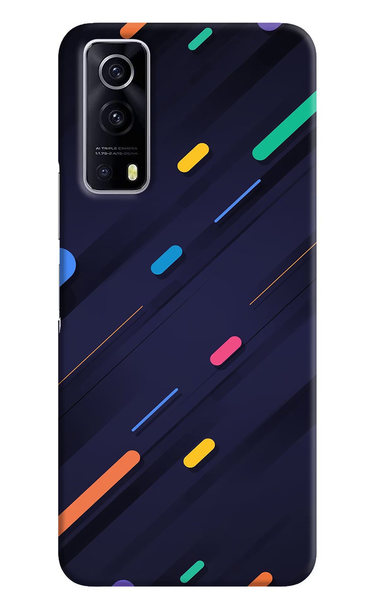 Abstract Design iQOO Z3 5G Hard Case Back Cover by Casekaro