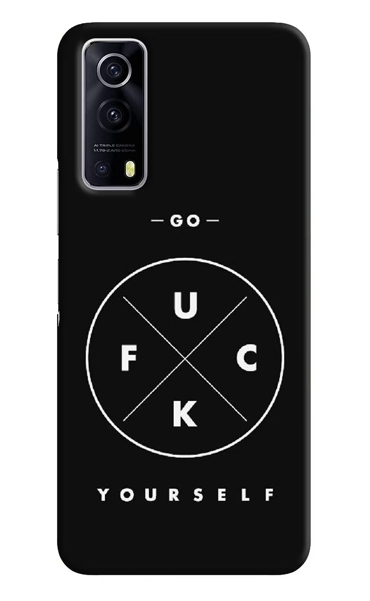 Go Fuck Yourself iQOO Z3 5G Hard Case Back Cover by Casekaro