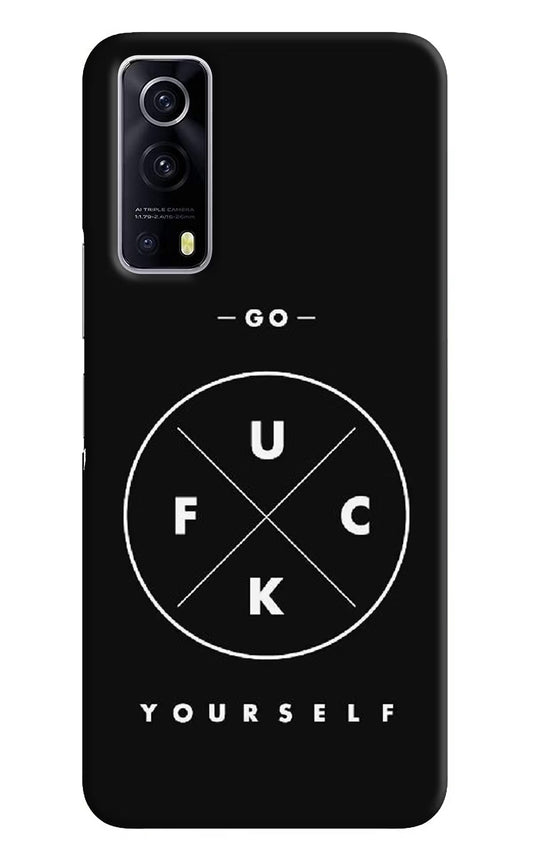 Go Fuck Yourself iQOO Z3 5G Hard Case Back Cover by Casekaro