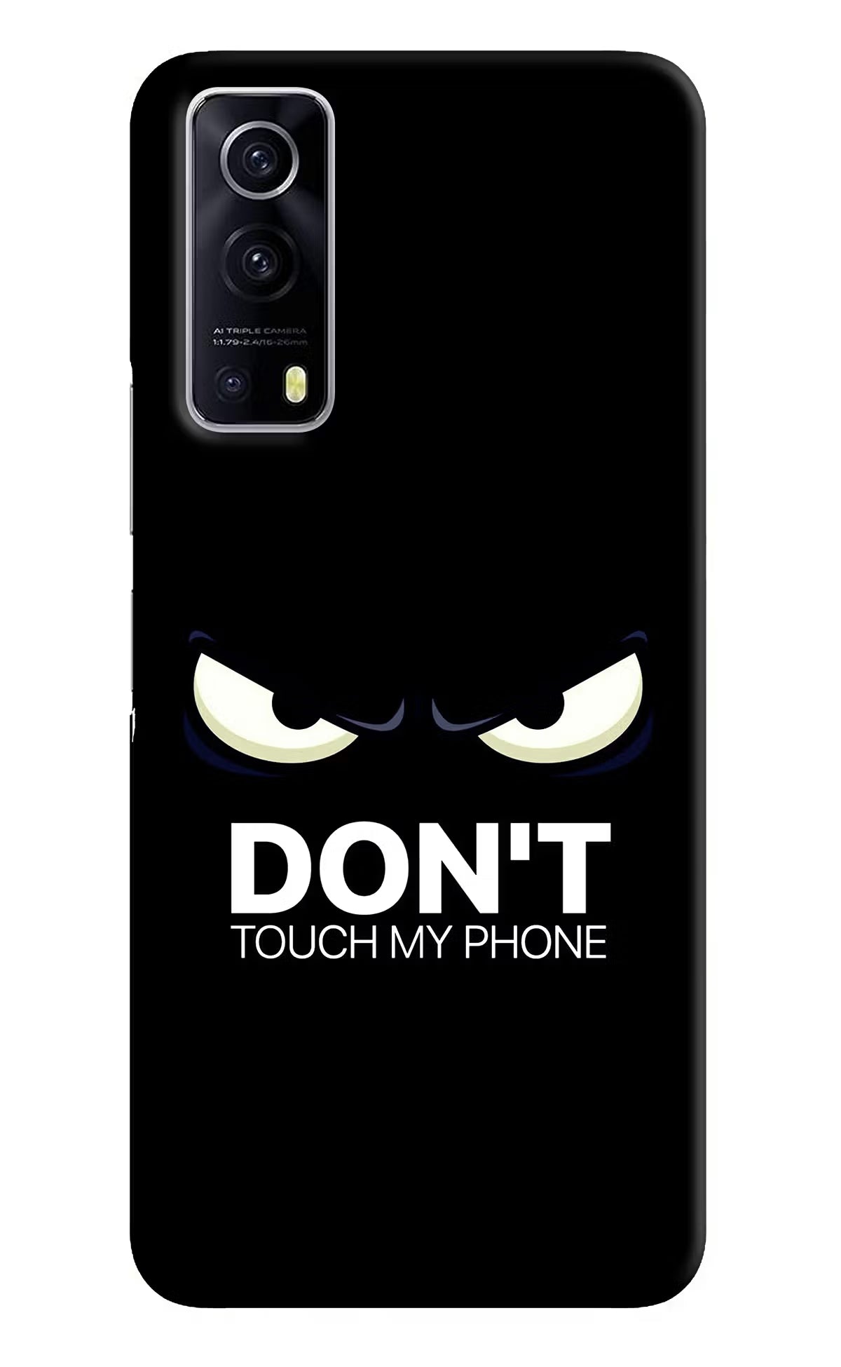 Don'T Touch My Phone iQOO Z3 5G Hard Case Back Cover by Casekaro
