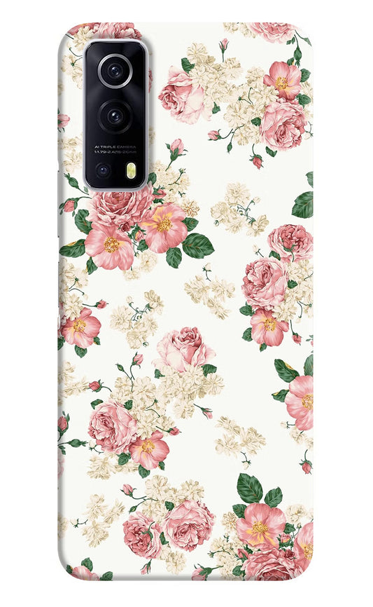 Flowers iQOO Z3 5G Hard Case Back Cover by Casekaro