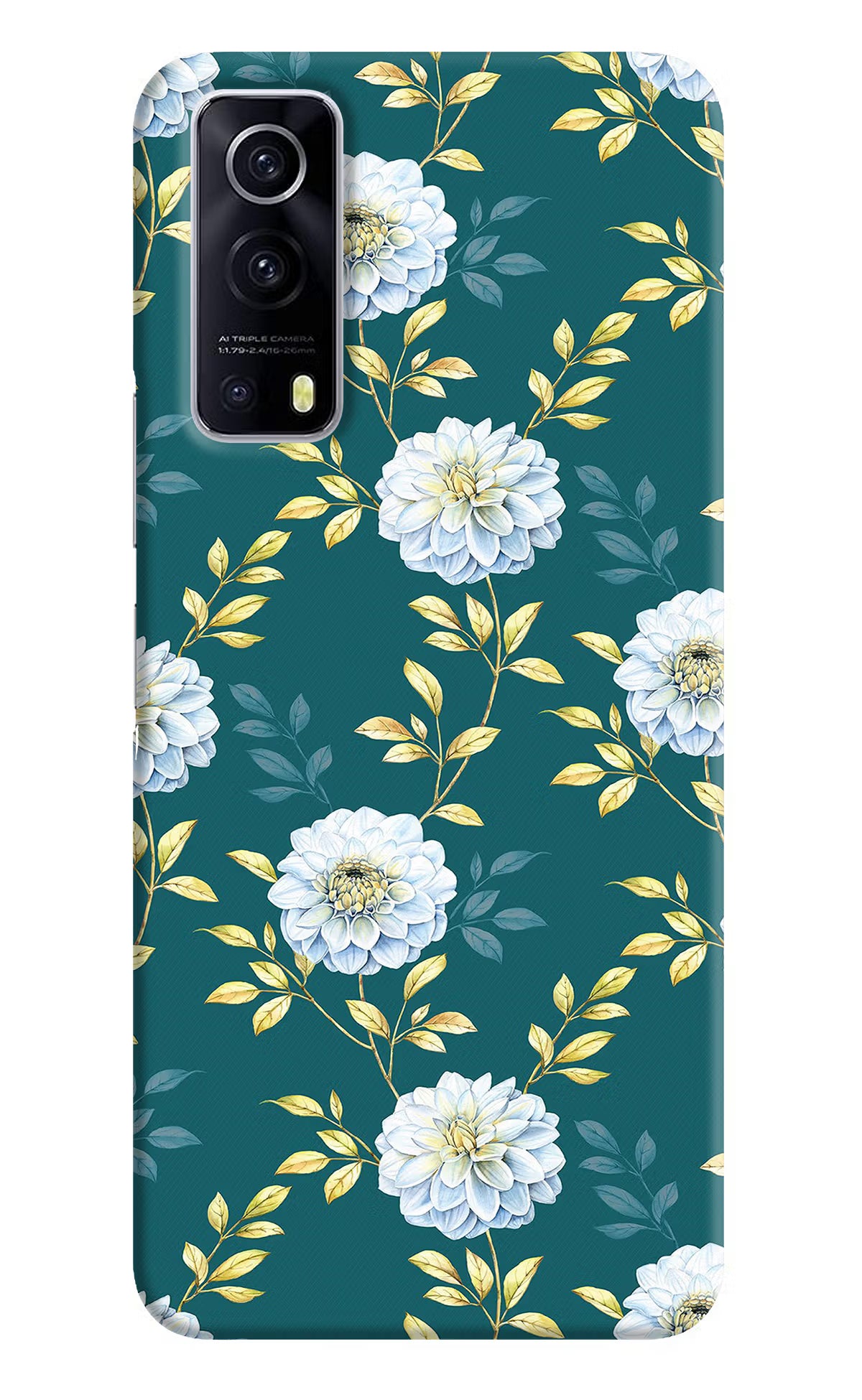 Flowers iQOO Z3 5G Hard Case Back Cover by Casekaro