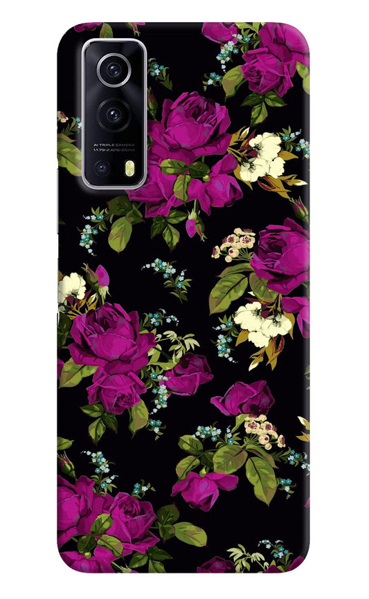 Flowers iQOO Z3 5G Hard Case Back Cover by Casekaro