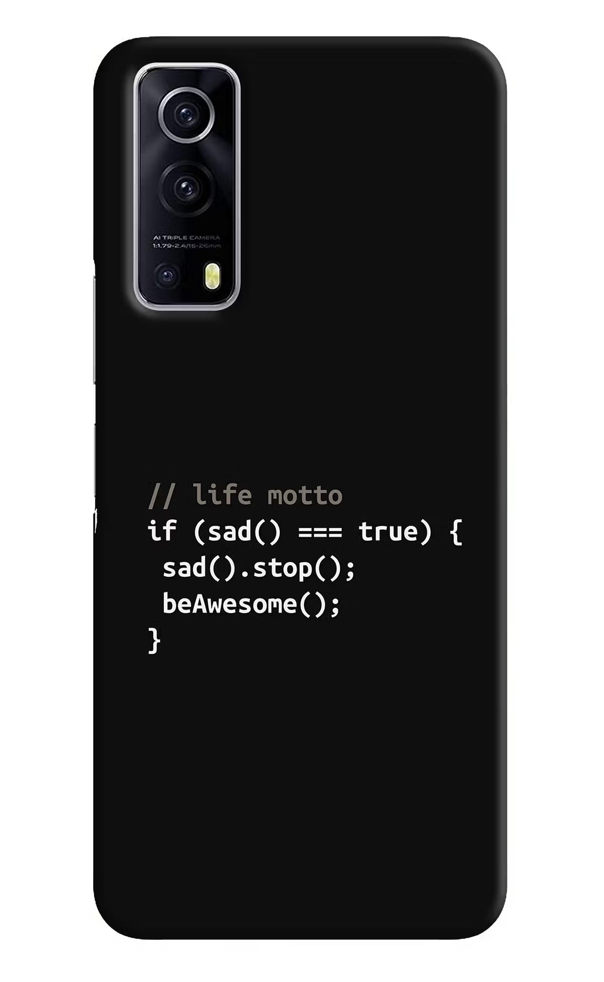 Life Motto Code iQOO Z3 5G Hard Case Back Cover by Casekaro