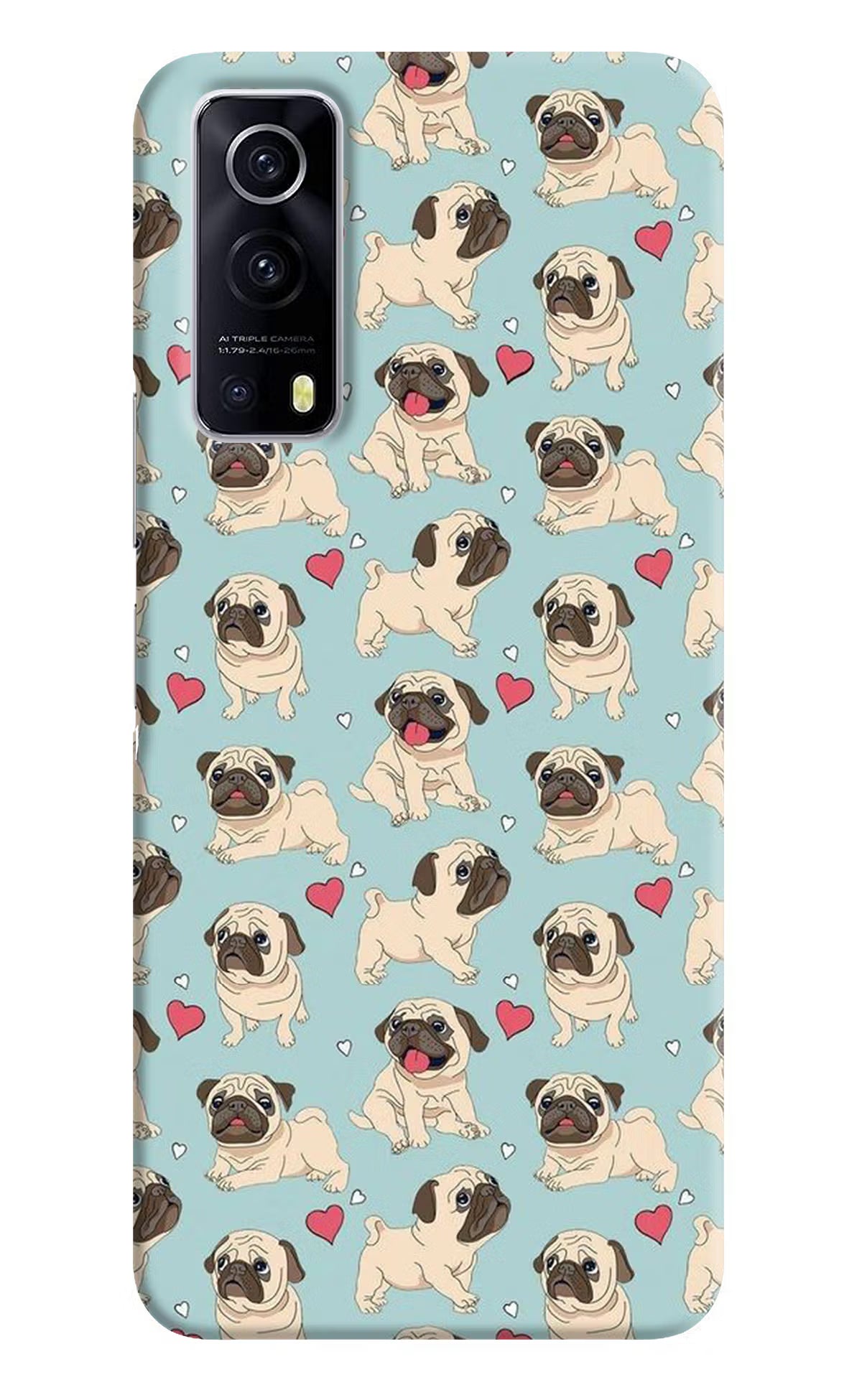 Pug Dog iQOO Z3 5G Hard Case Back Cover by Casekaro