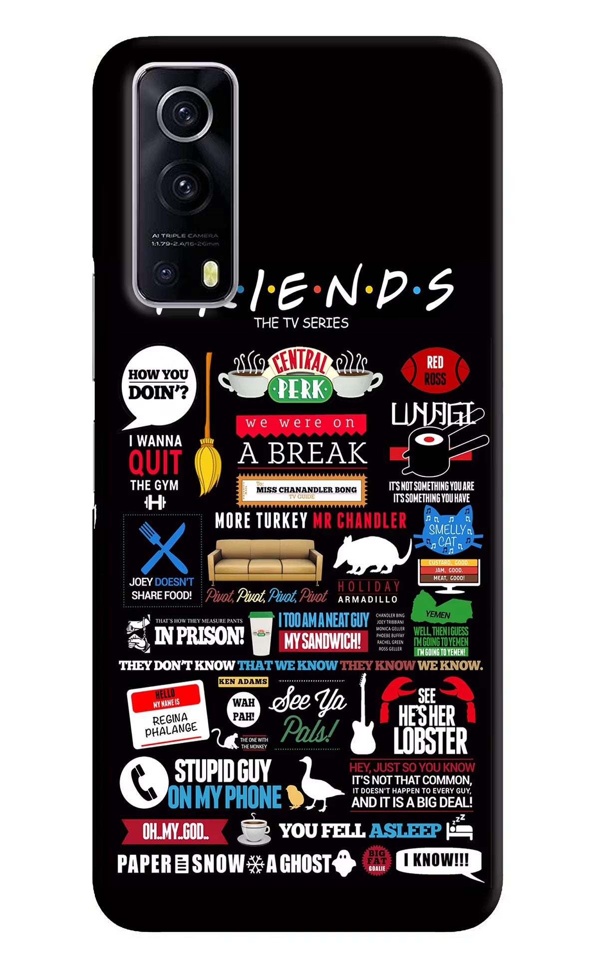 FRIENDS iQOO Z3 5G Hard Case Back Cover by Casekaro