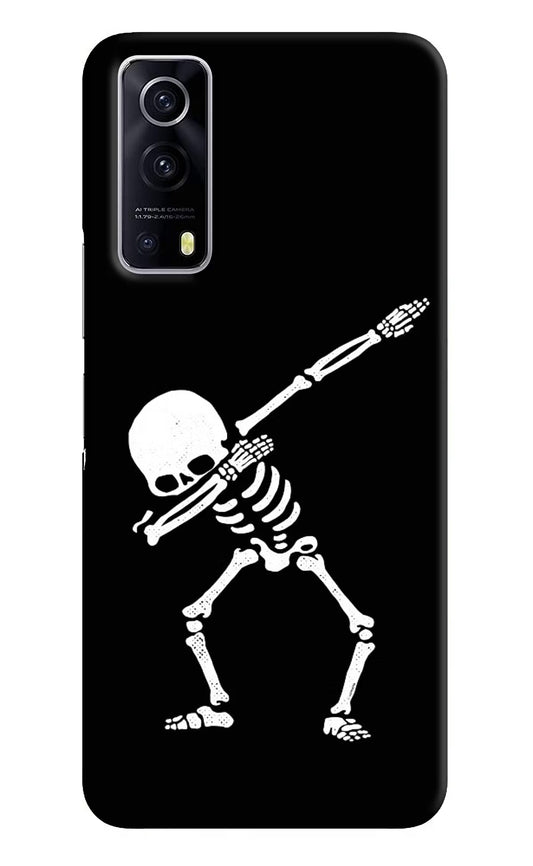 Dabbing Skeleton Art iQOO Z3 5G Hard Case Back Cover by Casekaro