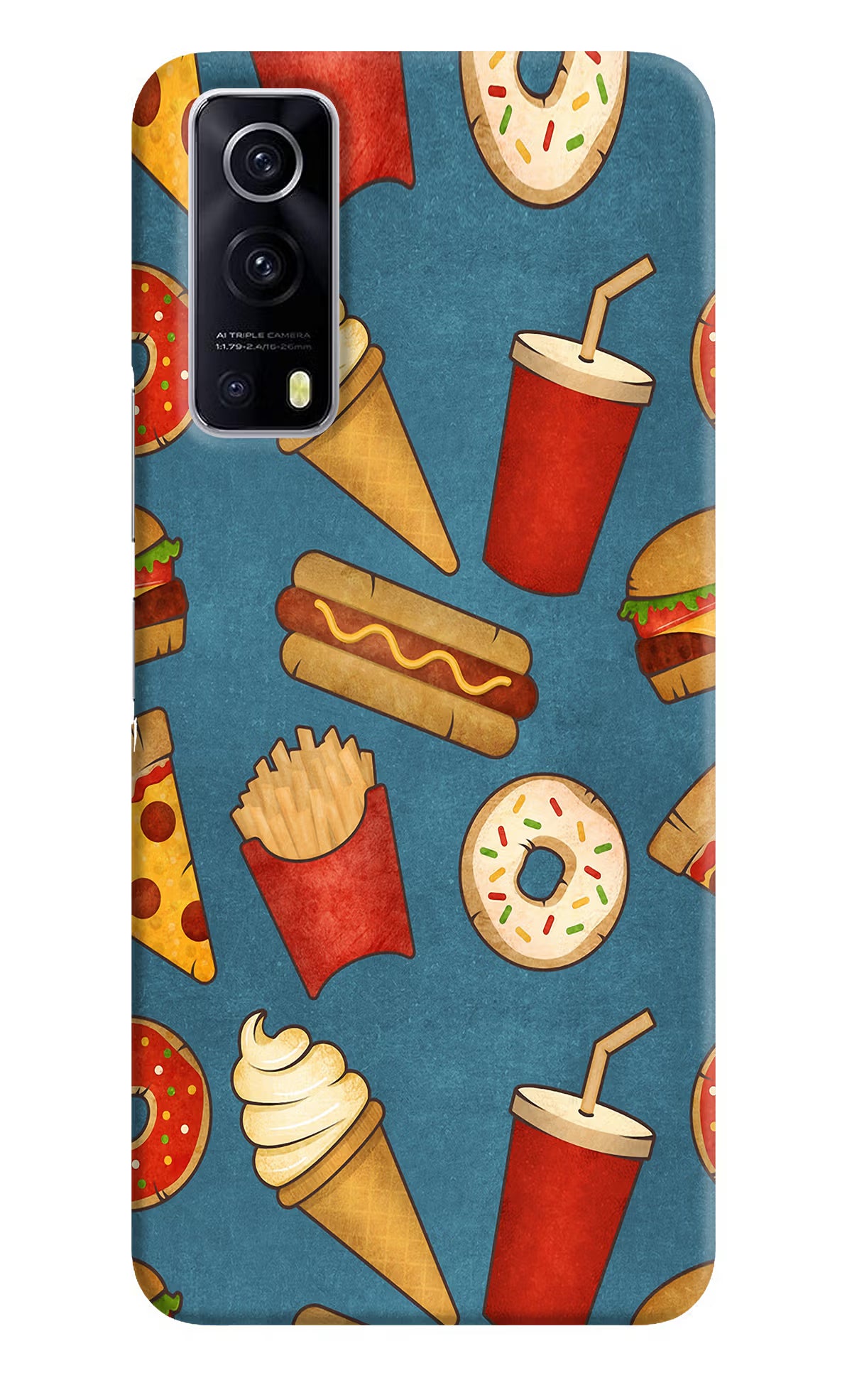 Foodie iQOO Z3 5G Hard Case Back Cover by Casekaro
