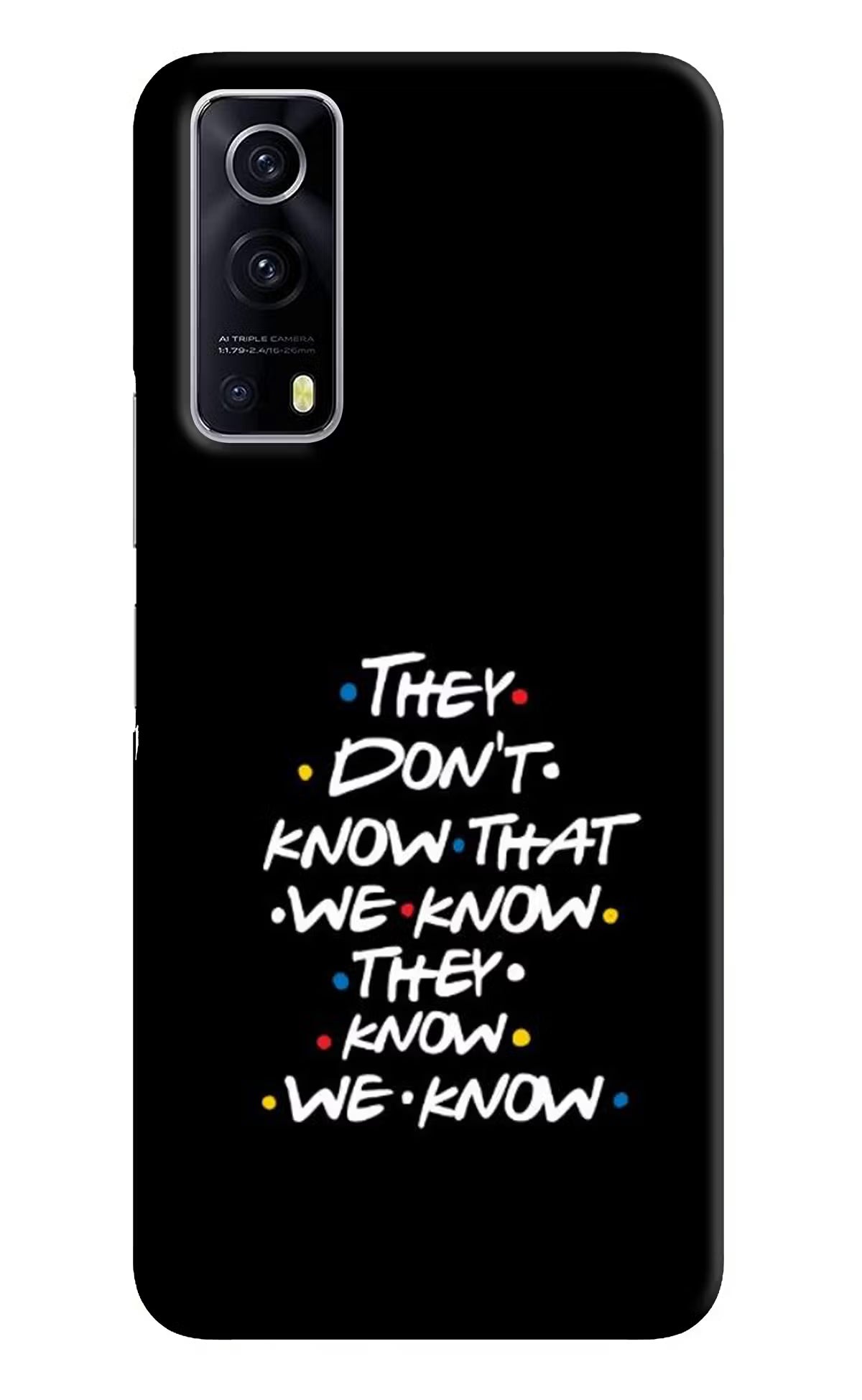 FRIENDS Dialogue iQOO Z3 5G Hard Case Back Cover by Casekaro