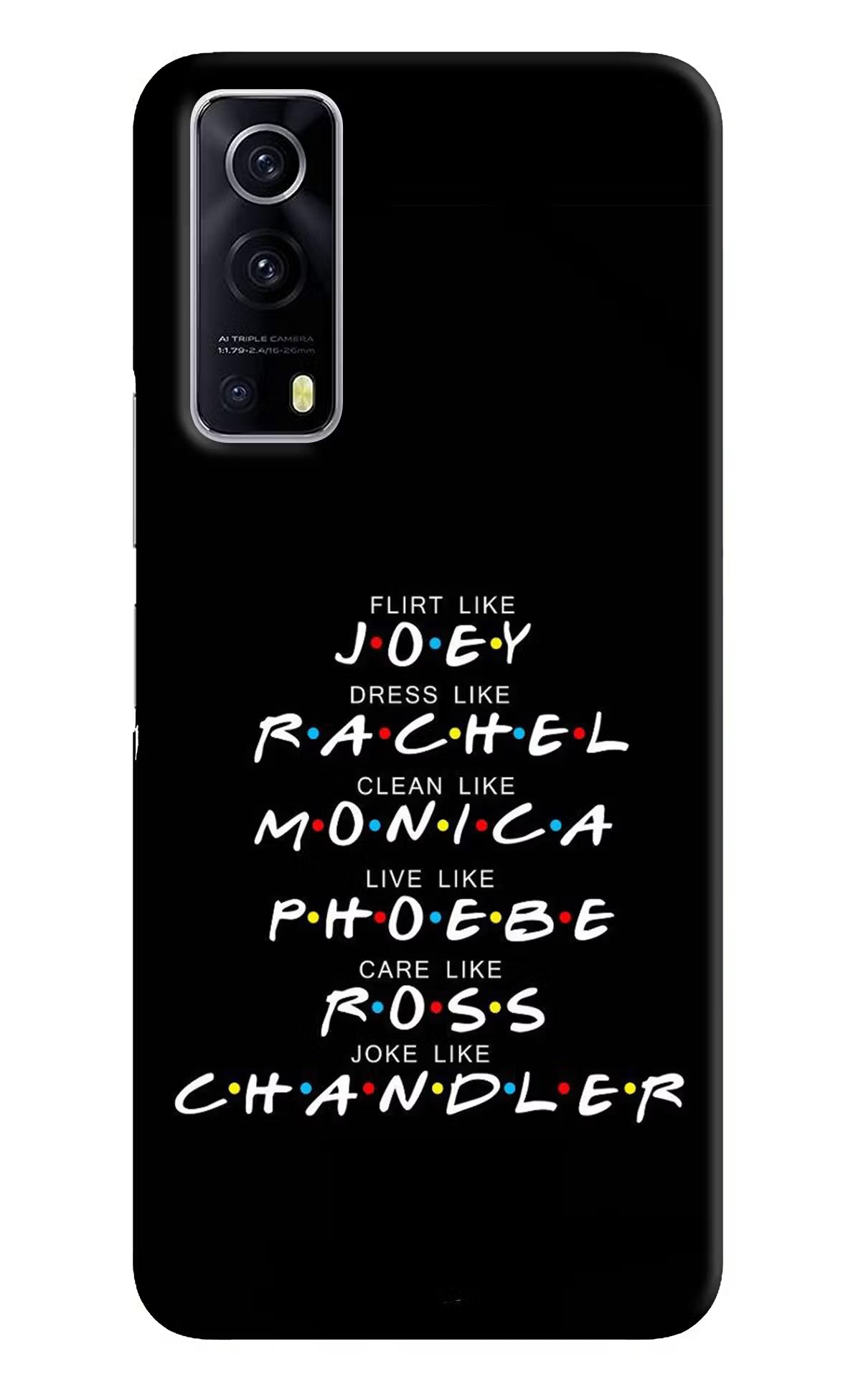 FRIENDS Character iQOO Z3 5G Hard Case Back Cover by Casekaro