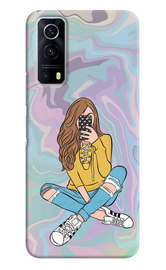 Selfie Girl iQOO Z3 5G Hard Case Back Cover by Casekaro