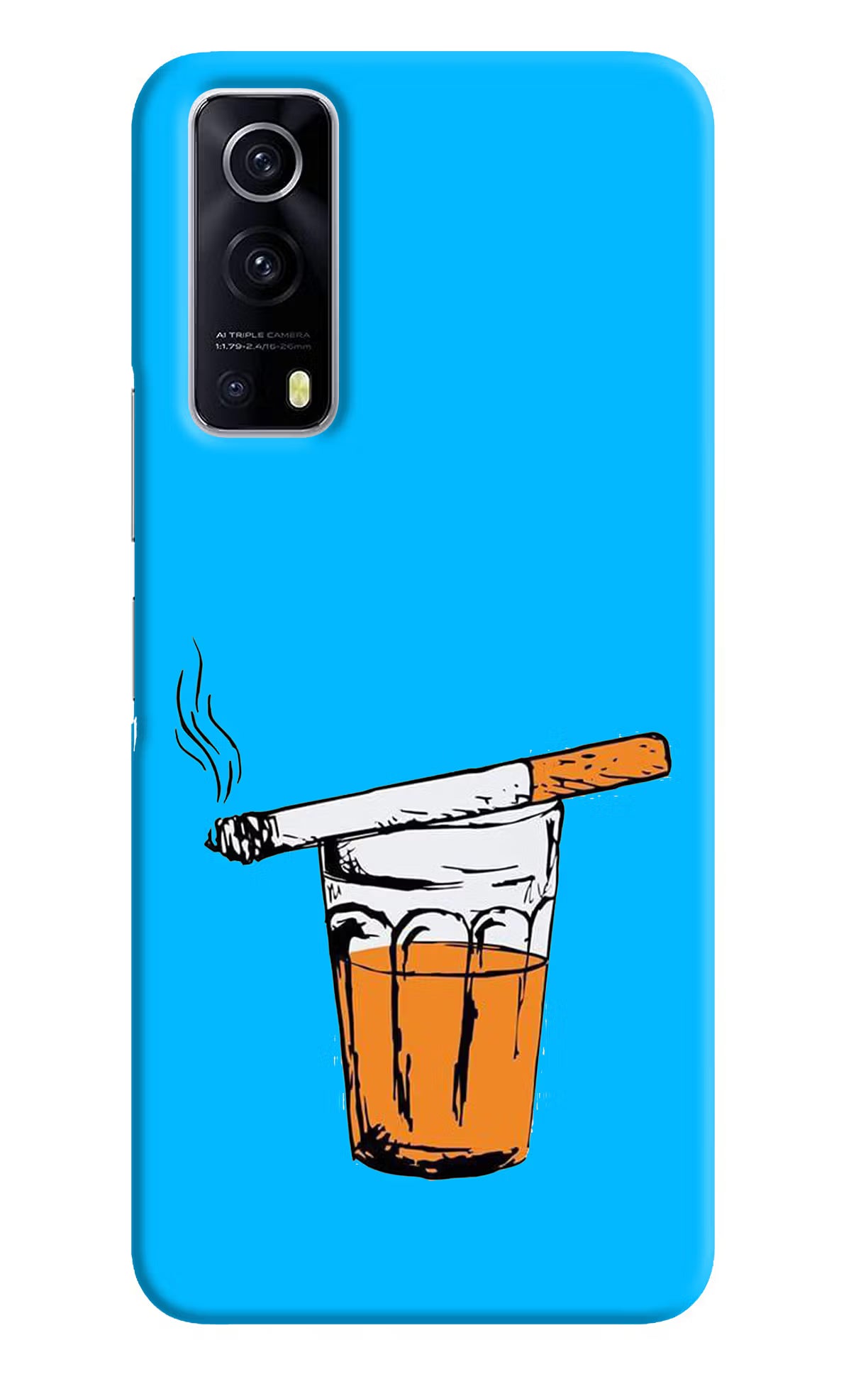 Chai Sutta iQOO Z3 5G Hard Case Back Cover by Casekaro