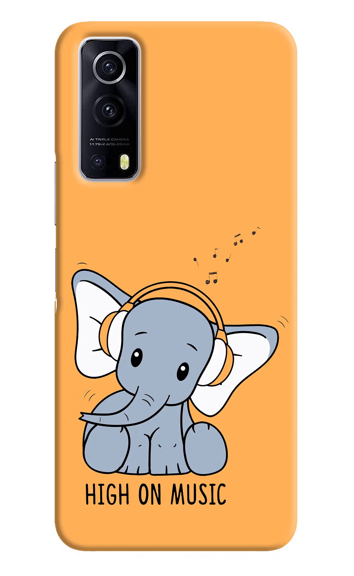 High On Music iQOO Z3 5G Hard Case Back Cover by Casekaro