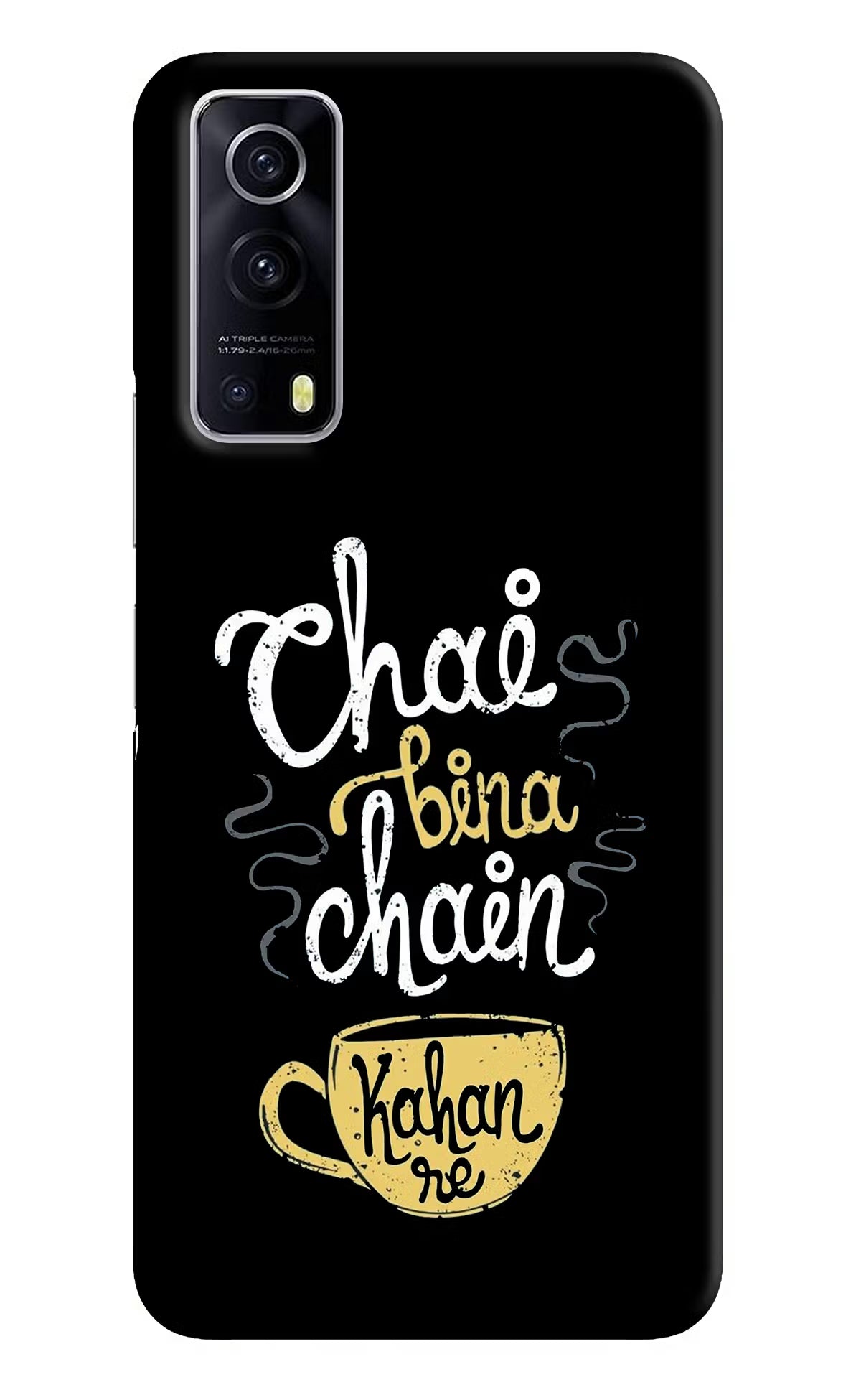 Chai Bina Chain Kaha Re iQOO Z3 5G Hard Case Back Cover by Casekaro