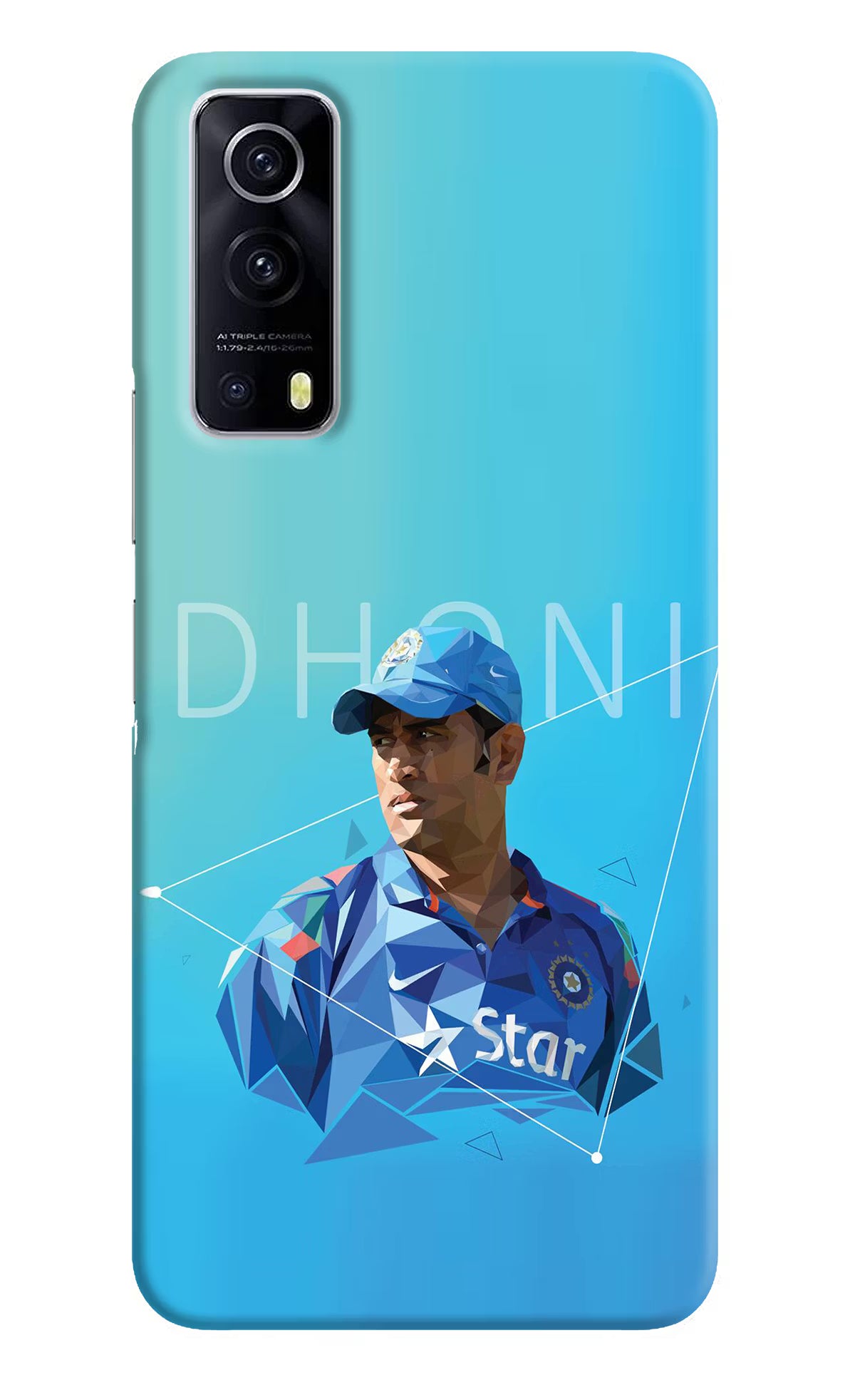 Dhoni Artwork iQOO Z3 5G Hard Case Back Cover by Casekaro