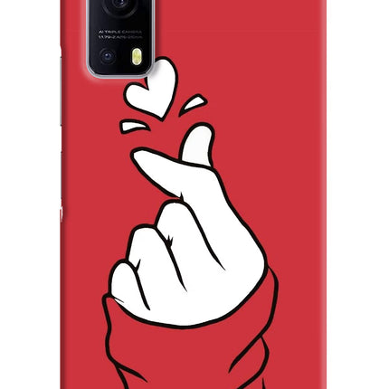 Korean Love Sign iQOO Z3 5G Hard Case Back Cover by Casekaro