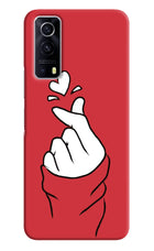 Korean Love Sign iQOO Z3 5G Hard Case Back Cover by Casekaro