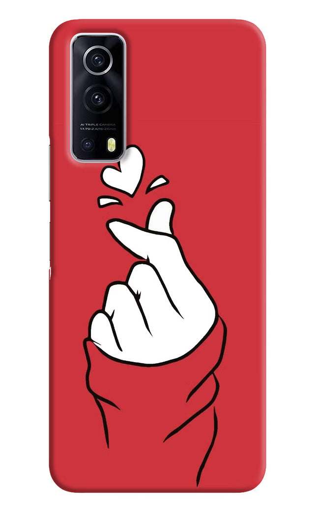 Korean Love Sign iQOO Z3 5G Hard Case Back Cover by Casekaro