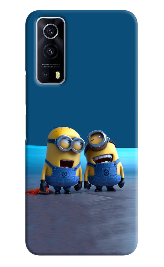 Minion Laughing iQOO Z3 5G Hard Case Back Cover by Casekaro