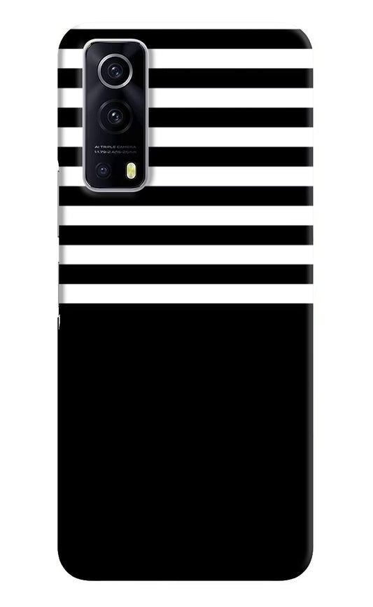 Black and White Print iQOO Z3 5G Hard Case Back Cover by Casekaro