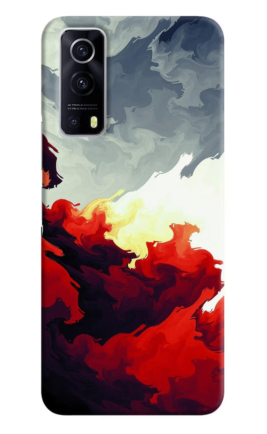 Fire Cloud iQOO Z3 5G Hard Case Back Cover by Casekaro