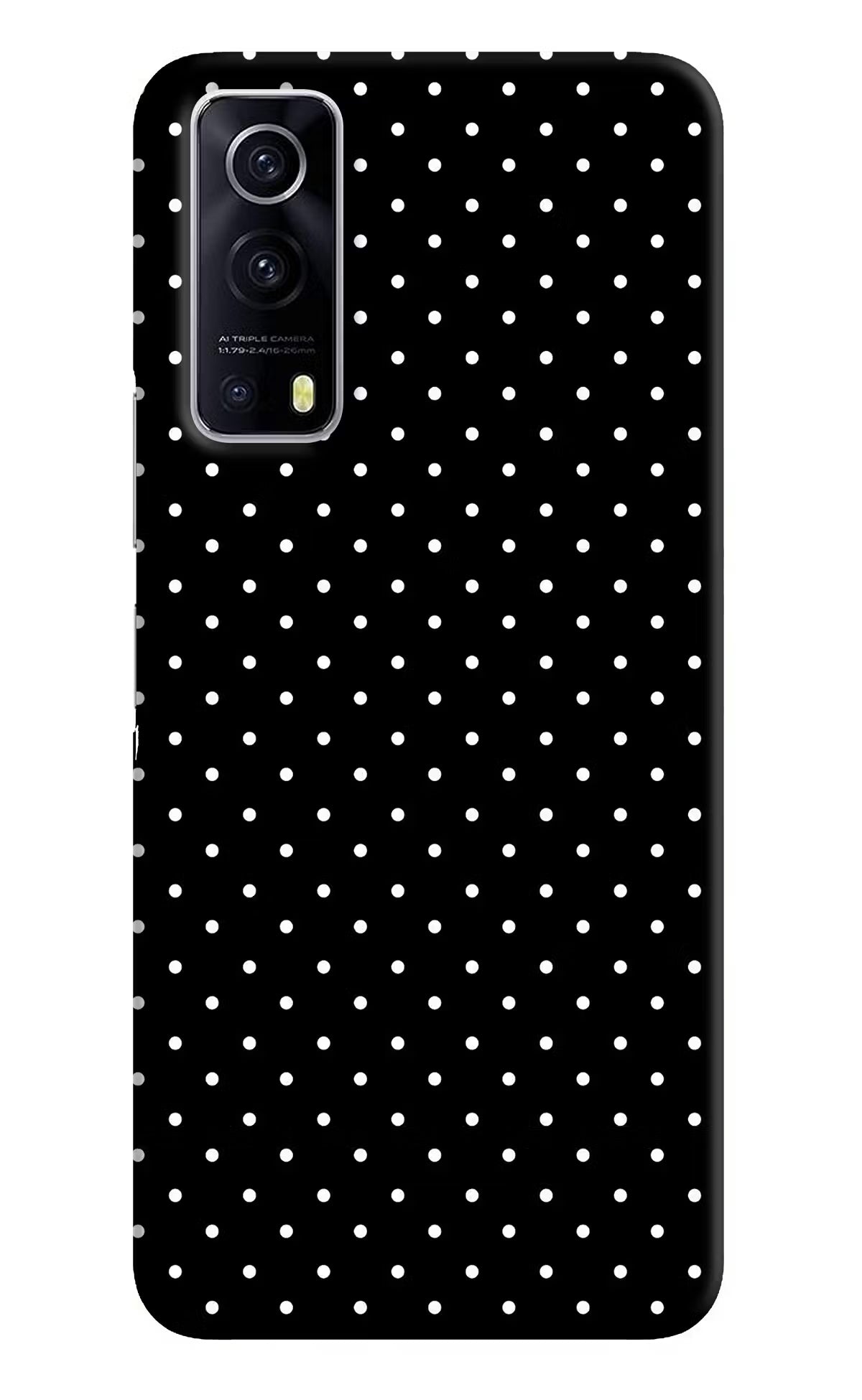 White Dots iQOO Z3 5G Hard Case Back Cover by Casekaro