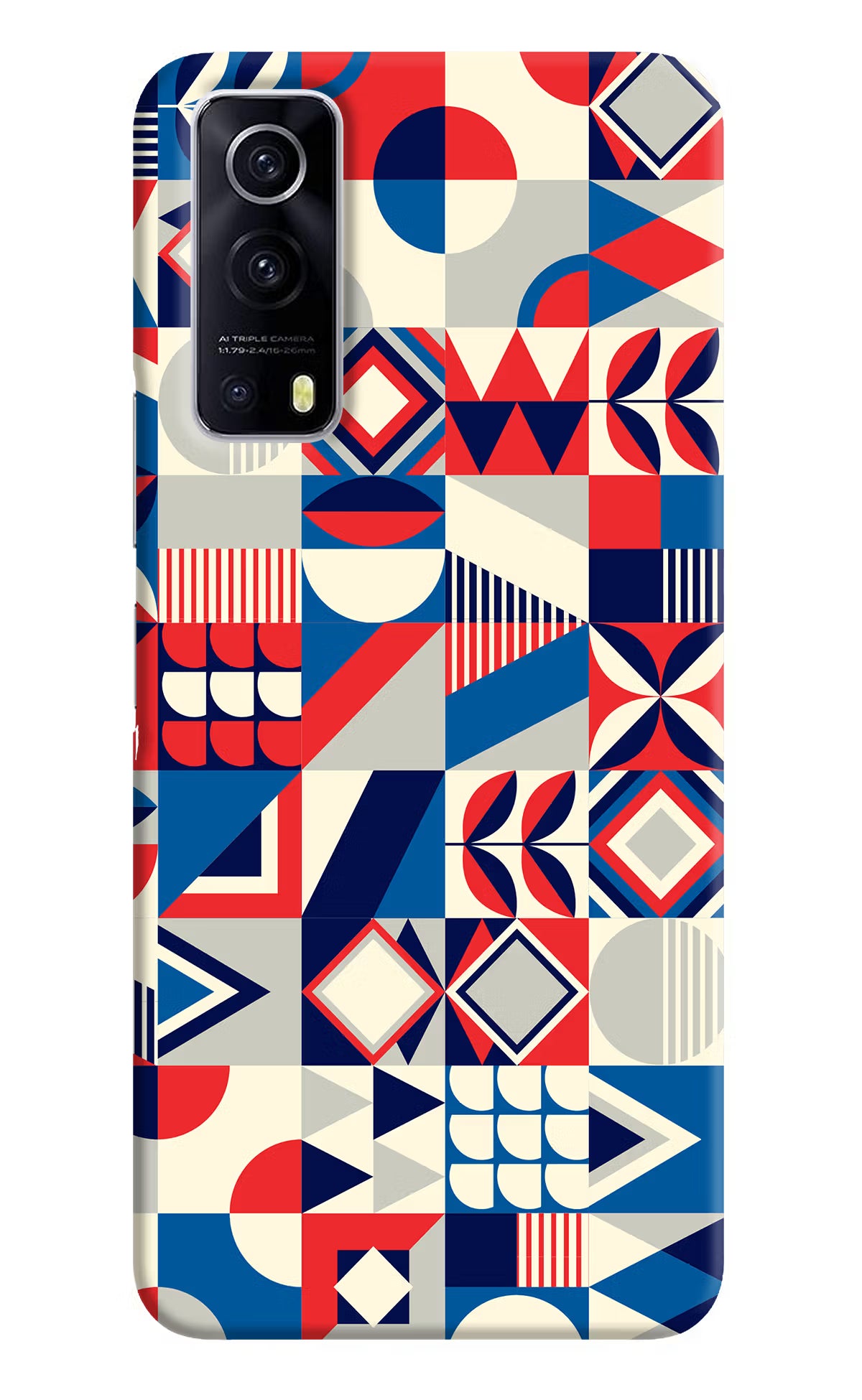Colorful Pattern iQOO Z3 5G Hard Case Back Cover by Casekaro