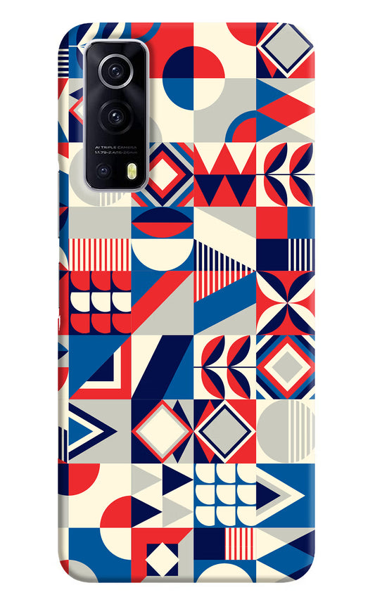 Colorful Pattern iQOO Z3 5G Hard Case Back Cover by Casekaro