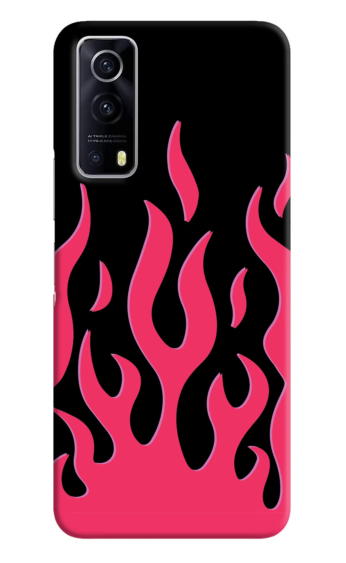 Fire Flames iQOO Z3 5G Hard Case Back Cover by Casekaro