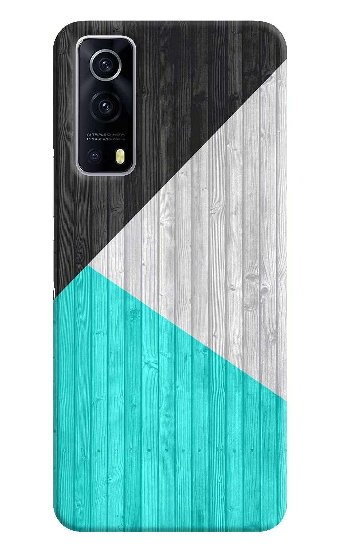 Wooden Abstract iQOO Z3 5G Hard Case Back Cover by Casekaro