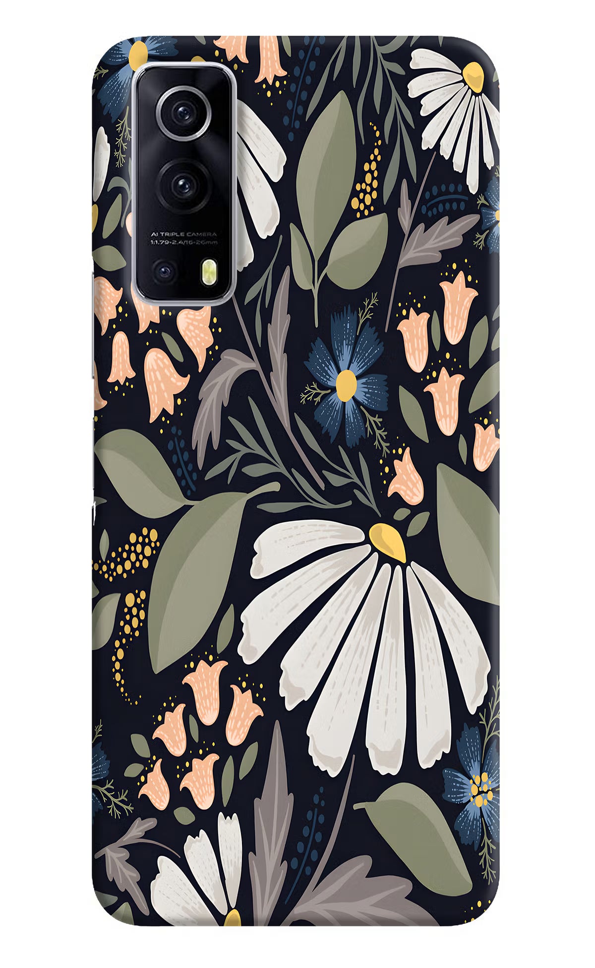 Flowers Art iQOO Z3 5G Hard Case Back Cover by Casekaro