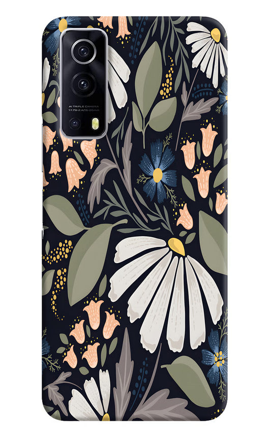 Flowers Art iQOO Z3 5G Hard Case Back Cover by Casekaro
