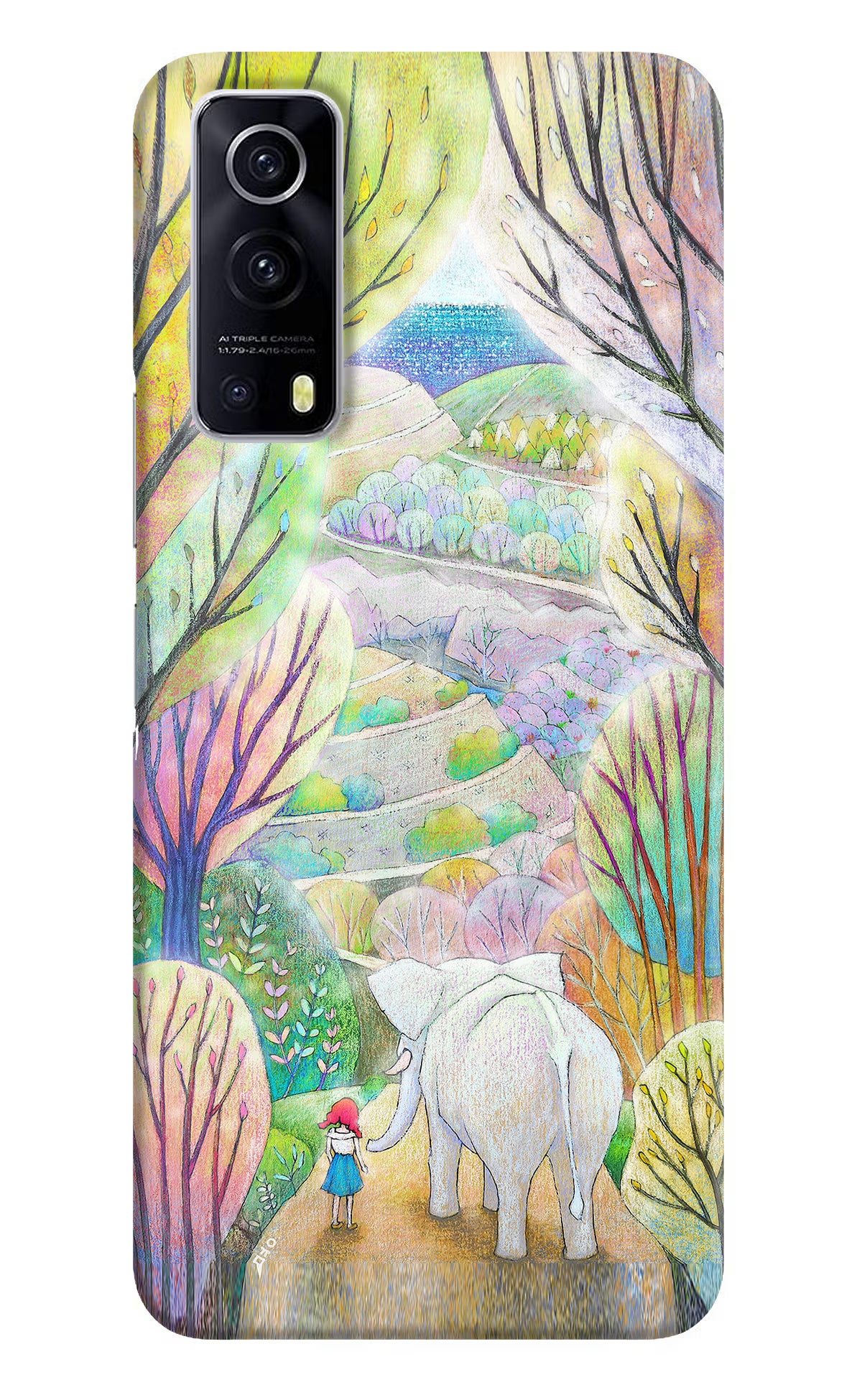Nature Painting iQOO Z3 5G Hard Case Back Cover by Casekaro