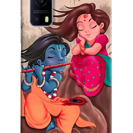 Radhe Krishna iQOO Z3 5G Hard Case Back Cover by Casekaro