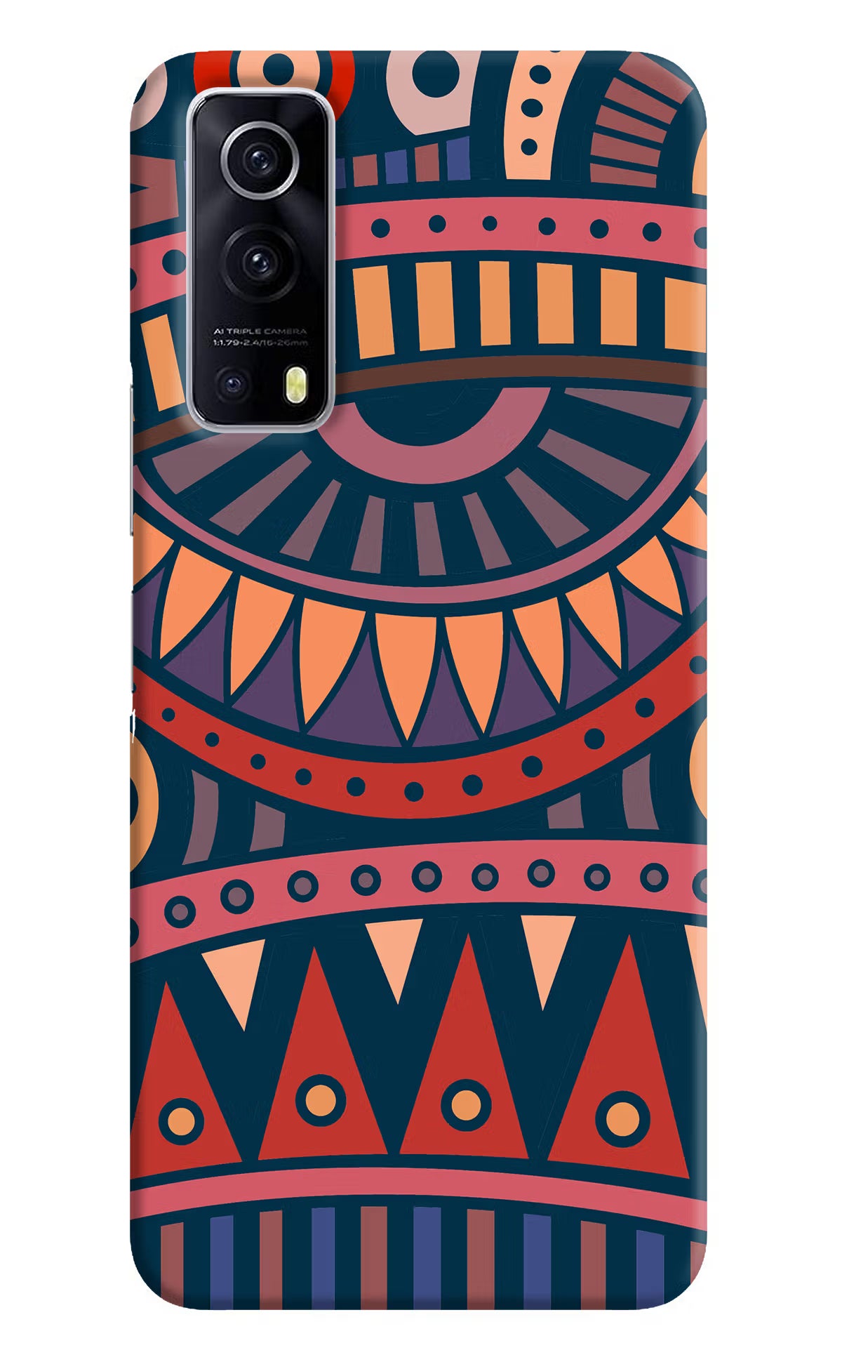 African Culture Design iQOO Z3 5G Hard Case Back Cover by Casekaro