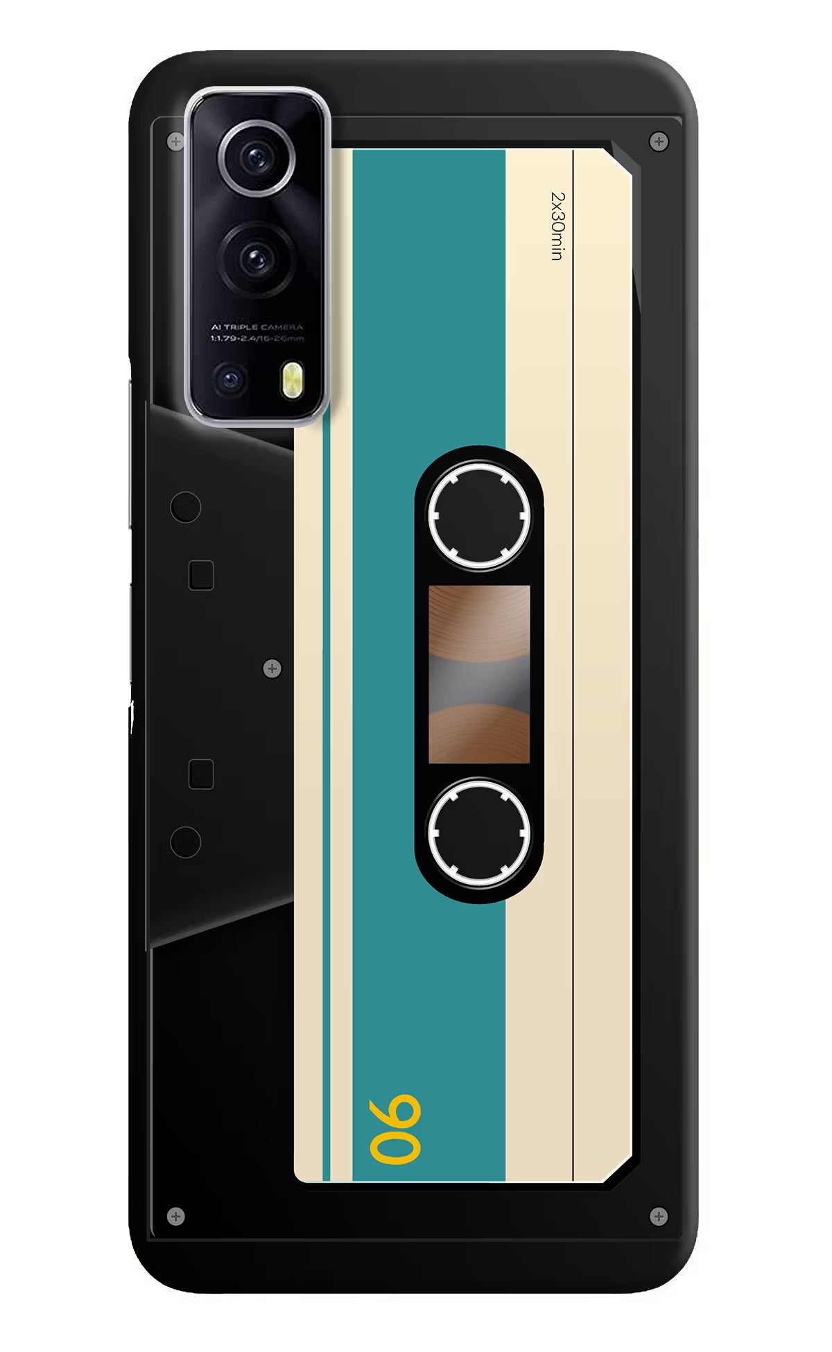 Cassette iQOO Z3 5G Hard Case Back Cover by Casekaro