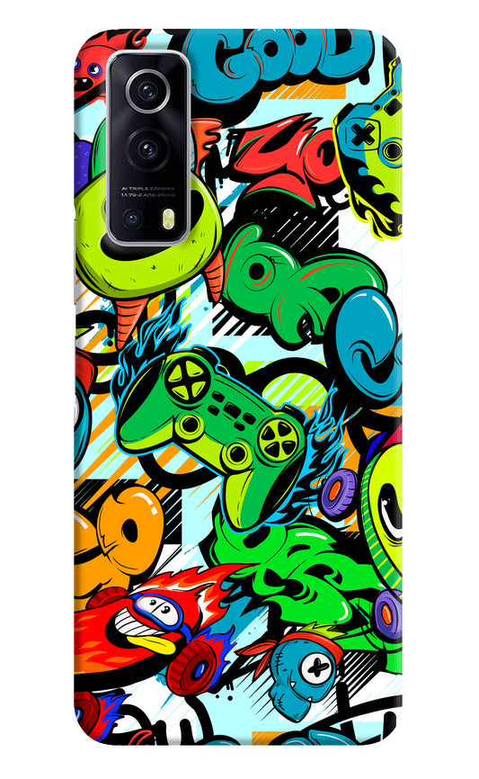 Game Doodle iQOO Z3 5G Hard Case Back Cover by Casekaro