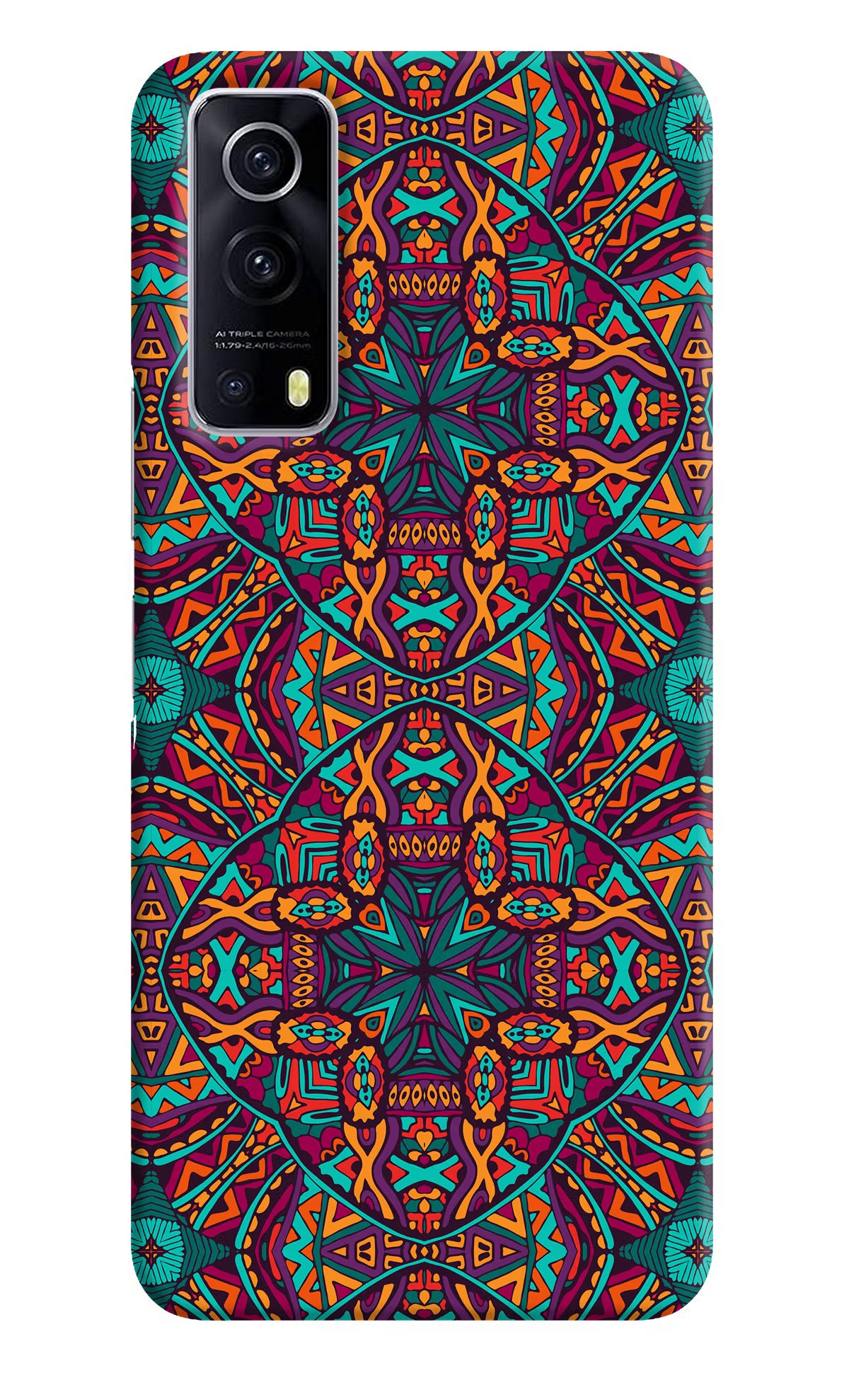 Colour Mandala iQOO Z3 5G Hard Case Back Cover by Casekaro