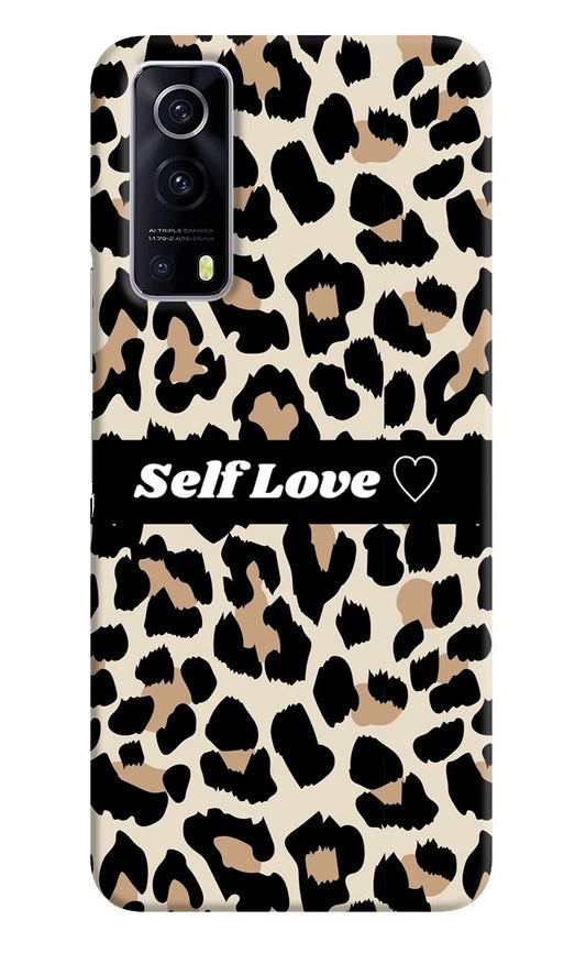 Leopard Print Self Love iQOO Z3 5G Hard Case Back Cover by Casekaro