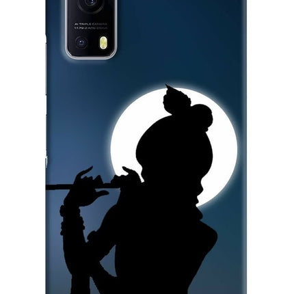 Shri Krishna Silhouette iQOO Z3 5G Hard Case Back Cover by Casekaro