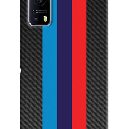 BMW Stripes Pattern iQOO Z3 5G Hard Case Back Cover by Casekaro