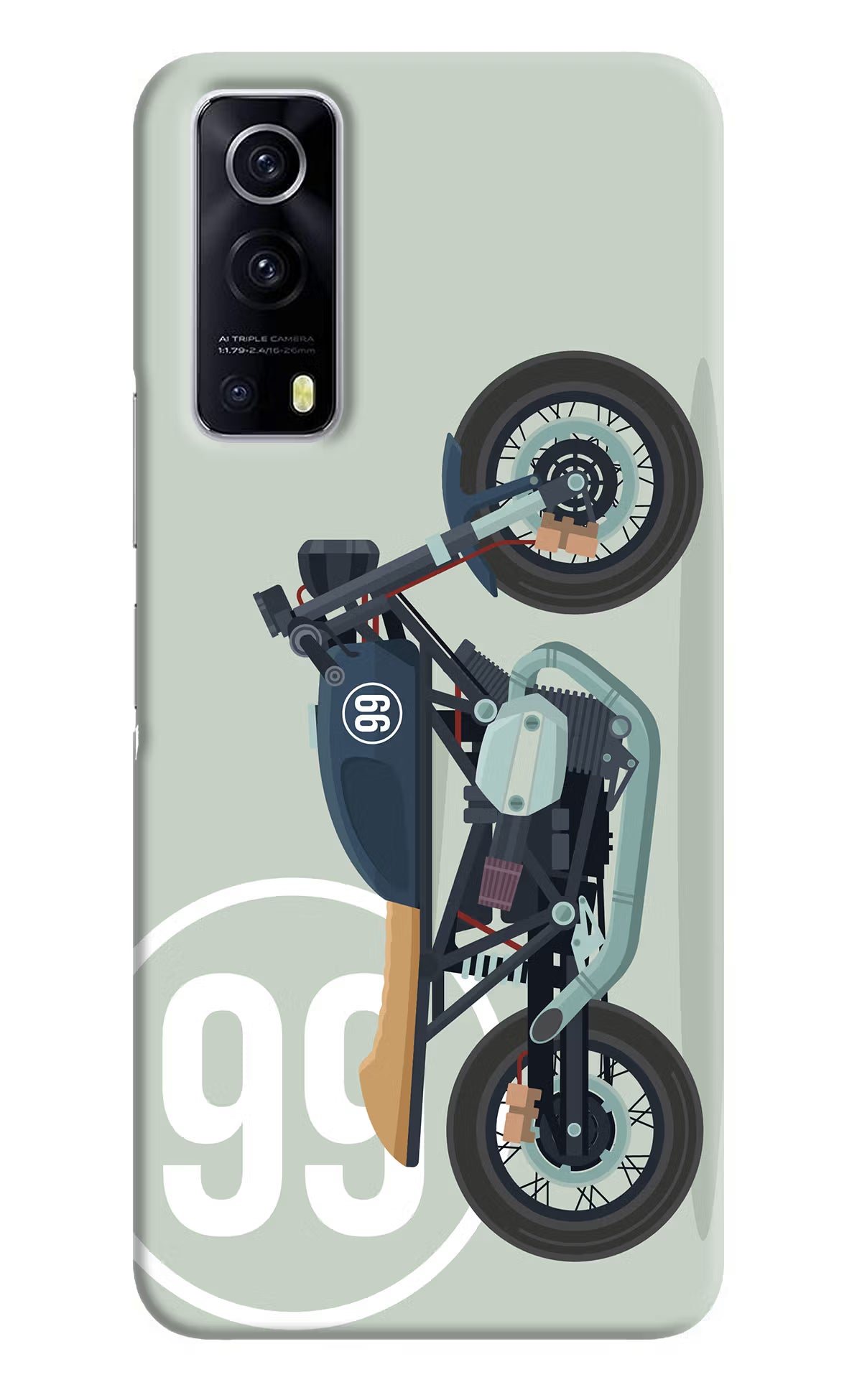 Classic Cafe Racer 99 iQOO Z3 5G Hard Case Back Cover by Casekaro