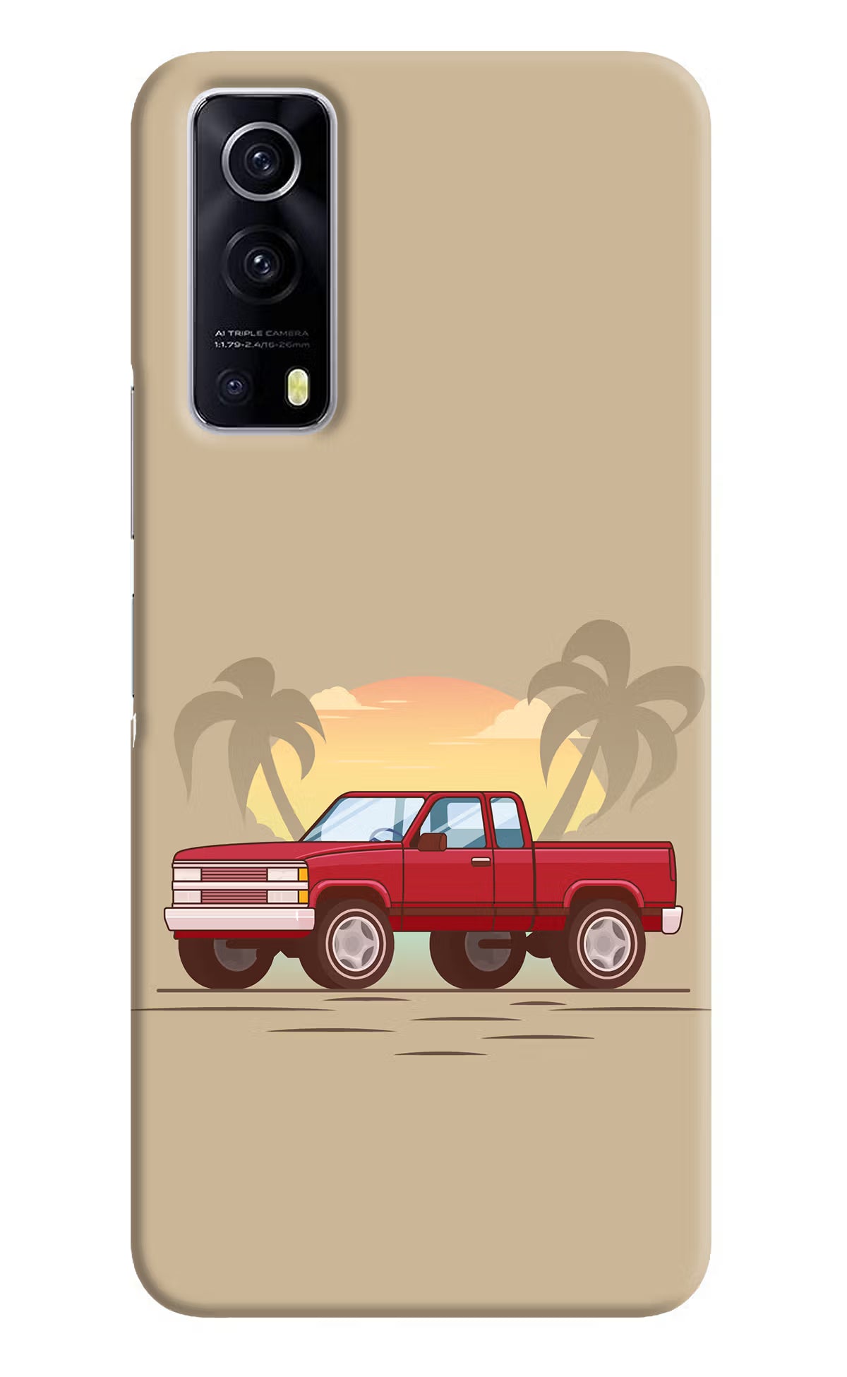 Desert Classic Drive iQOO Z3 5G Hard Case Back Cover by Casekaro