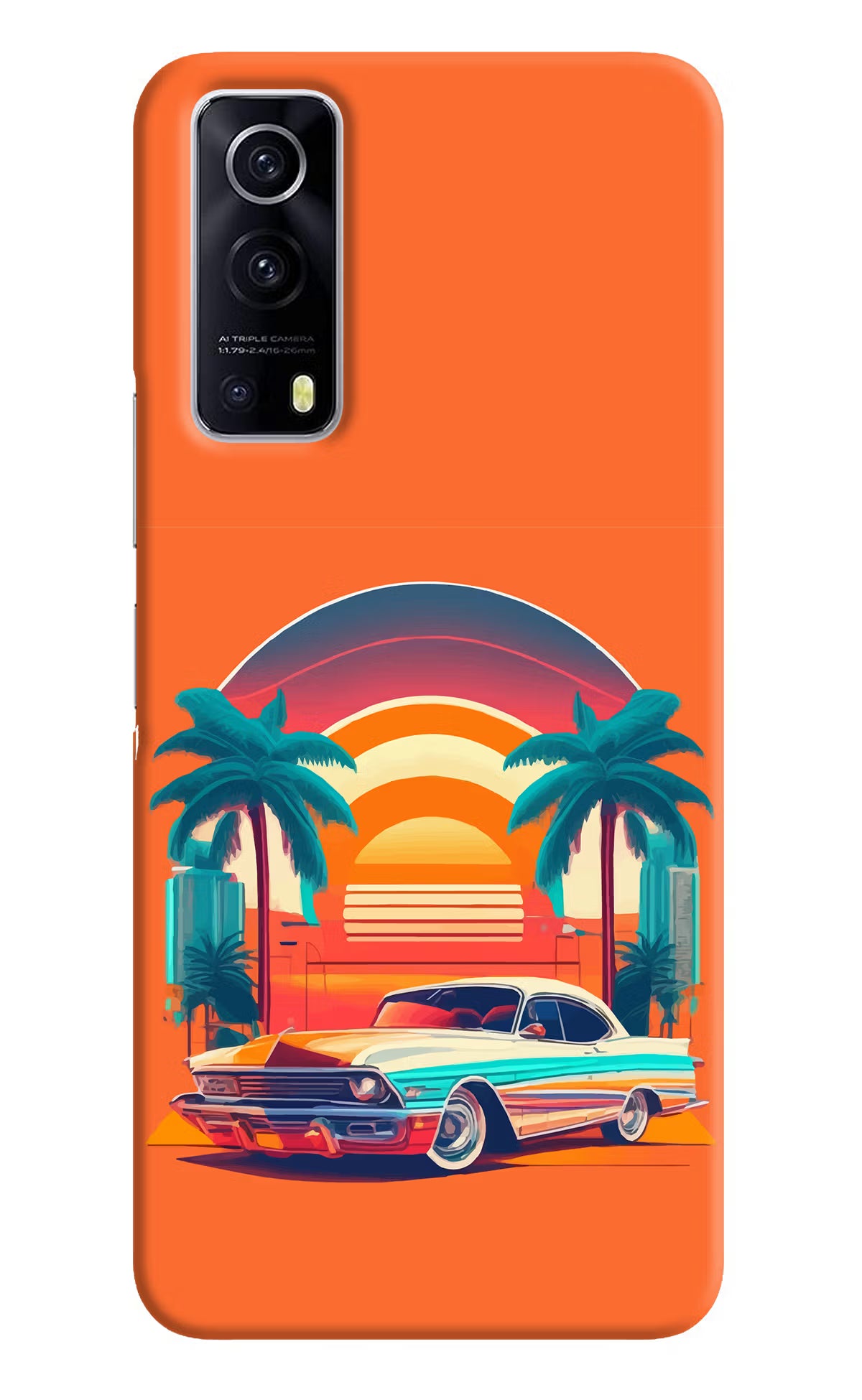 Palm Drive 80s iQOO Z3 5G Hard Case Back Cover by Casekaro