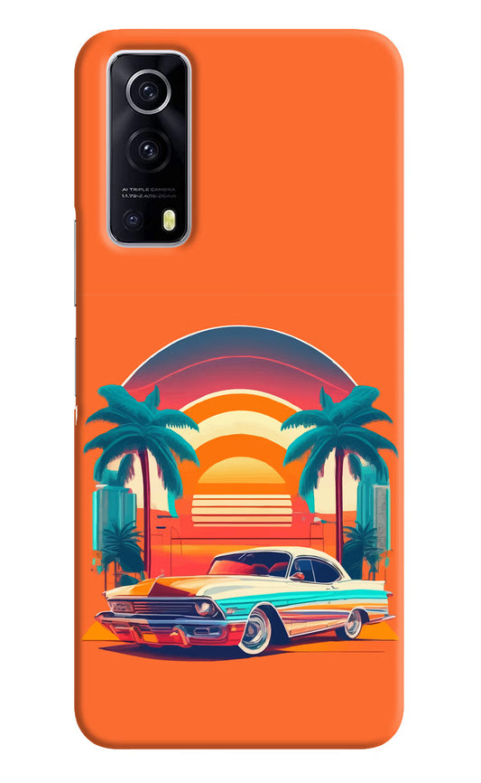 Palm Drive 80s iQOO Z3 5G Hard Case Back Cover by Casekaro