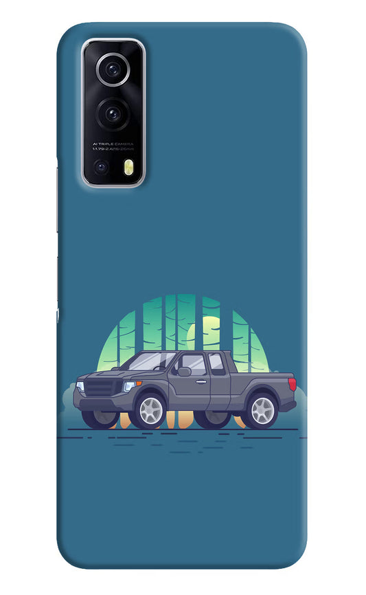 Retro Garage Vibe iQOO Z3 5G Hard Case Back Cover by Casekaro