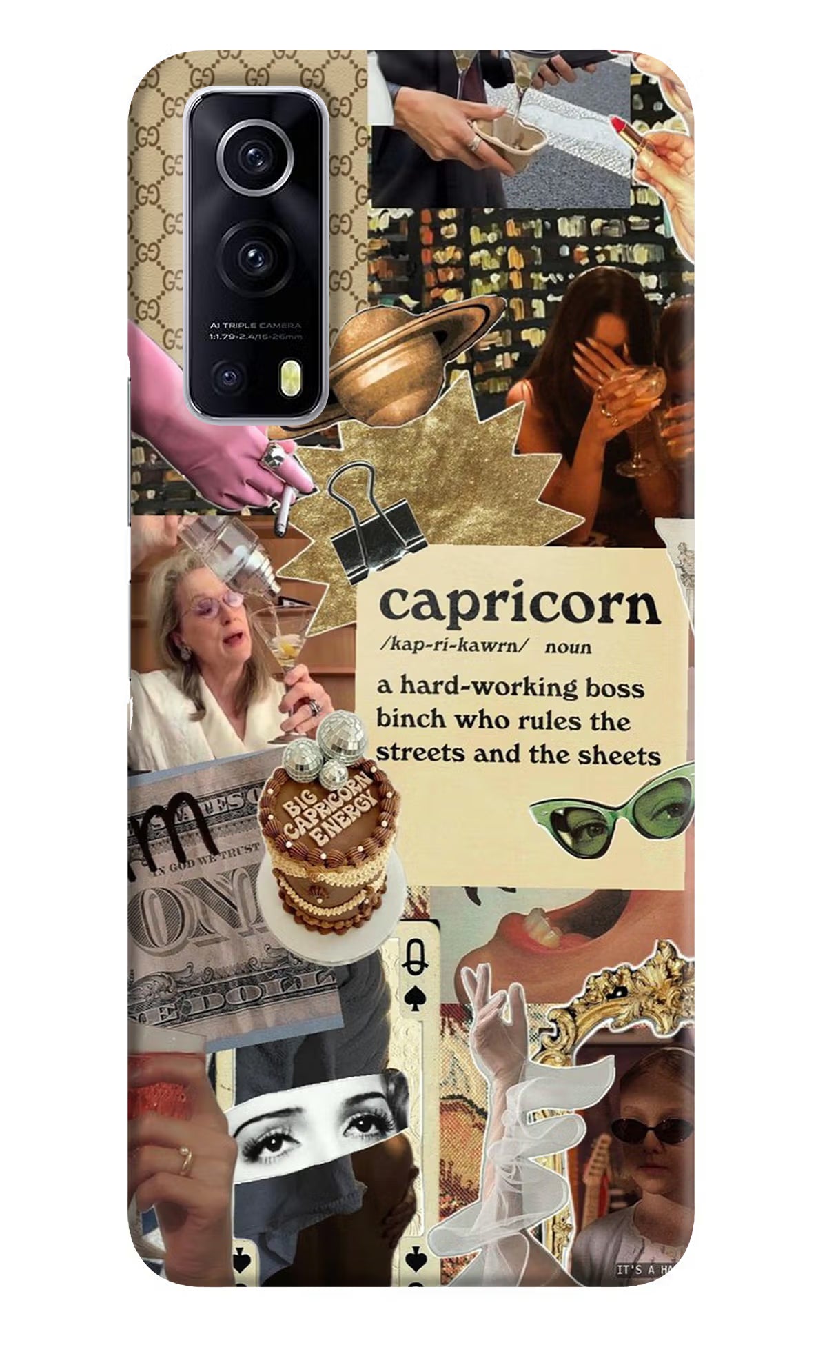 Capricorn Zodiac iQOO Z3 5G Hard Case Back Cover by Casekaro